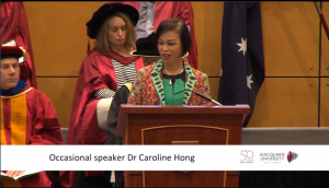 Dr Caroline Hong Macquarie University