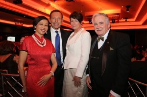 Ethnic Business Awards Tony Abbott Dr Caroline Hong